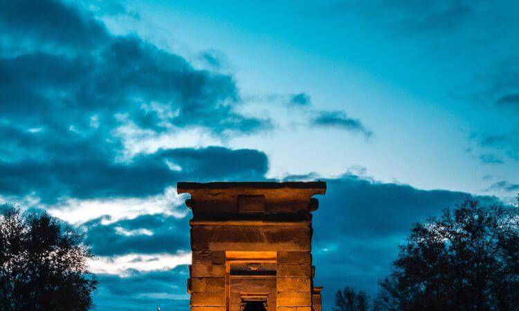 ancient building with sky in the background